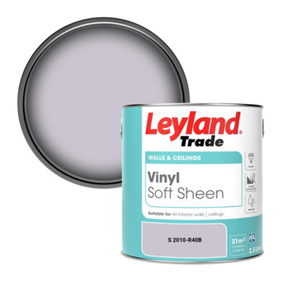Leyland Trade Vinyl Soft Sheen Walls & Ceilings Emulsion Paint (S 2010-R40B)2.5L from B&Q
