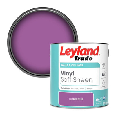 Leyland Trade Vinyl Soft Sheen Walls & Ceilings Emulsion Paint (S 2060-R40B)2.5L from B&Q