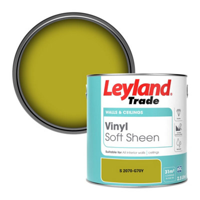 Leyland Trade Vinyl Soft Sheen Walls & Ceilings Emulsion Paint (S 2070-G70Y)2.5L from B&Q