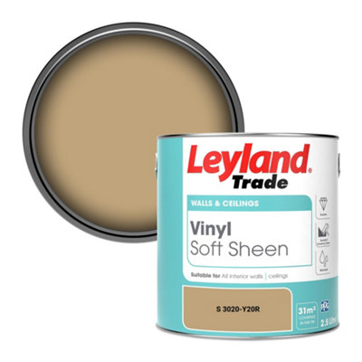 Leyland Trade Vinyl Soft Sheen Walls & Ceilings Emulsion Paint (S 3020-Y20R)2.5L from B&Q