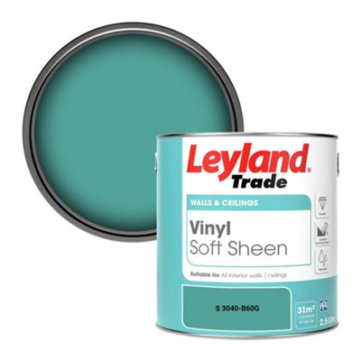 Leyland Trade Vinyl Soft Sheen Walls & Ceilings Emulsion Paint (S 3040-B60G)2.5L from B&Q