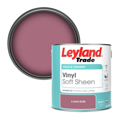 Leyland Trade Vinyl Soft Sheen Walls & Ceilings Emulsion Paint (S 3040-R20B)2.5L from B&Q