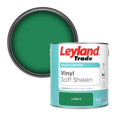 Leyland Trade Vinyl Soft Sheen Walls & Ceilings Emulsion Paint (S 3060-G)2.5L from B&Q