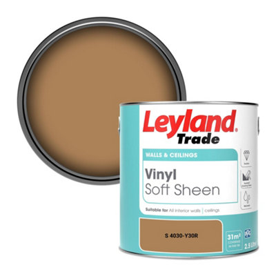 Leyland Trade Vinyl Soft Sheen Walls & Ceilings Emulsion Paint (S 4030-Y30R)2.5L from B&Q