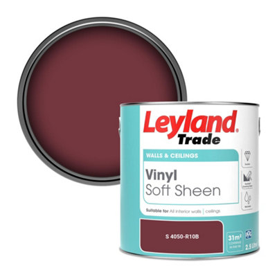 Leyland Trade Vinyl Soft Sheen Walls & Ceilings Emulsion Paint (S 4050-R10B)2.5L from B&Q