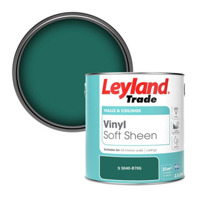 Leyland Trade Vinyl Soft Sheen Walls & Ceilings Emulsion Paint (S 5040-B70G)2.5L from B&Q