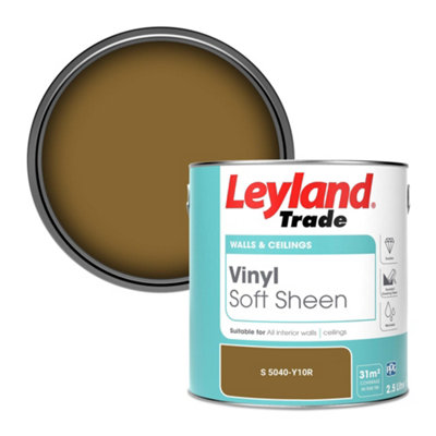 Leyland Trade Vinyl Soft Sheen Walls & Ceilings Emulsion Paint (S 5040-Y10R)2.5L from B&Q