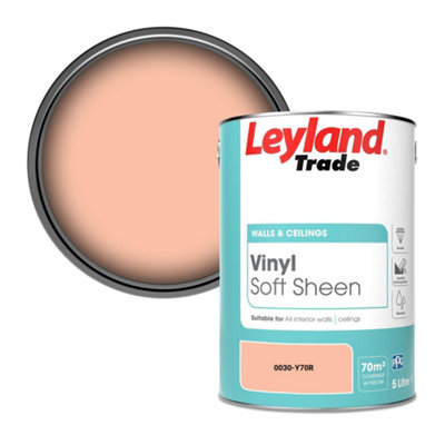 Leyland Trade Vinyl Soft Sheen Walls & Ceilings Emulsion Paint (0030-Y70R)5L from B&Q