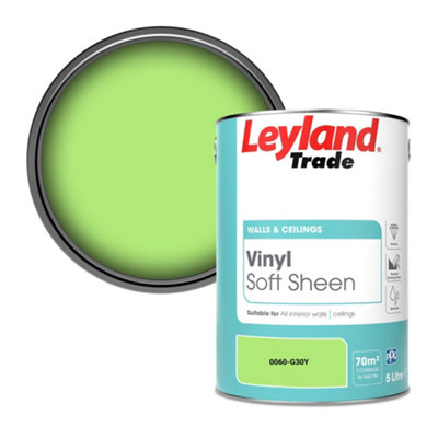 Leyland Trade Vinyl Soft Sheen Walls & Ceilings Emulsion Paint (0060-G30Y)5L from B&Q