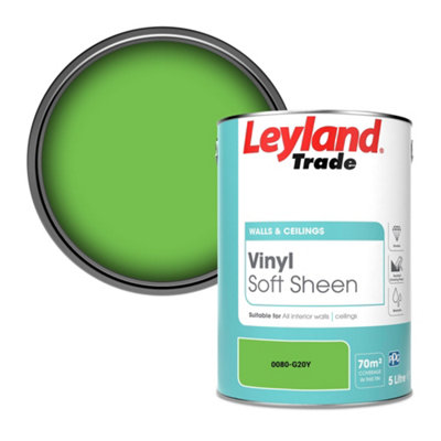 Leyland Trade Vinyl Soft Sheen Walls & Ceilings Emulsion Paint (0080-G20Y)5L from B&Q