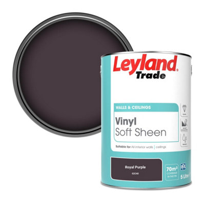 B&Q -  Vinyl Soft Sheen Walls & Ceilings Emulsion Paint Royal Purple (02C40)5L
