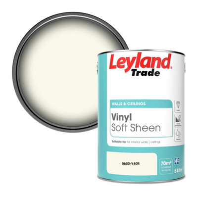 Leyland Trade Vinyl Soft Sheen Walls & Ceilings Emulsion Paint (0603-Y40R)5L from B&Q