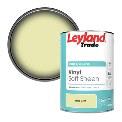 Leyland Trade Vinyl Soft Sheen Walls & Ceilings Emulsion Paint (1020-G70Y)5L from B&Q