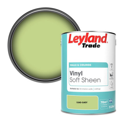 Leyland Trade Vinyl Soft Sheen Walls & Ceilings Emulsion Paint (1040-G40Y)5L from B&Q