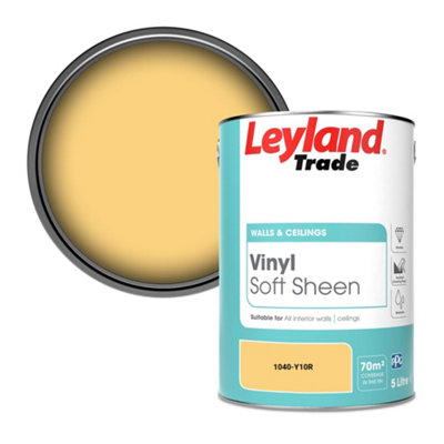 Leyland Trade Vinyl Soft Sheen Walls & Ceilings Emulsion Paint (1040-Y10R)5L from B&Q