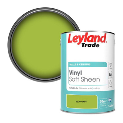 Leyland Trade Vinyl Soft Sheen Walls & Ceilings Emulsion Paint (1070-G40Y)5L from B&Q