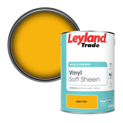 Leyland Trade Vinyl Soft Sheen Walls & Ceilings Emulsion Paint (1080-Y10R)5L from B&Q