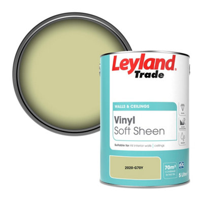 Leyland Trade Vinyl Soft Sheen Walls & Ceilings Emulsion Paint (2020-G70Y)5L from B&Q