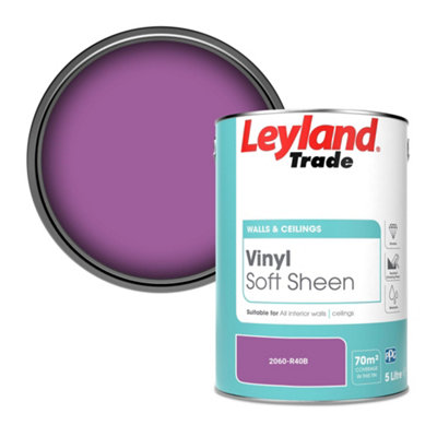 Leyland Trade Vinyl Soft Sheen Walls & Ceilings Emulsion Paint (2060-R40B)5L from B&Q