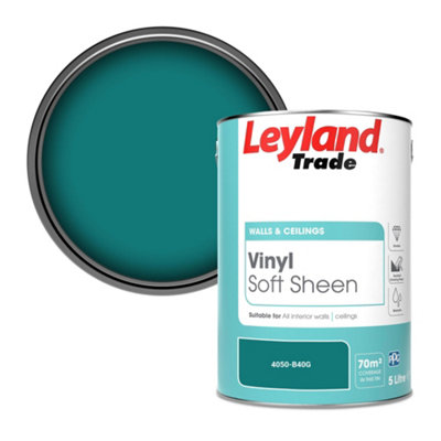 Leyland Trade Vinyl Soft Sheen Walls & Ceilings Emulsion Paint (4050-B40G)5L from B&Q