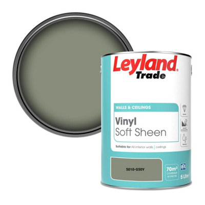 Leyland Trade Vinyl Soft Sheen Walls & Ceilings Emulsion Paint (5010-G50Y)5L from B&Q