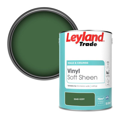 Leyland Trade Vinyl Soft Sheen Walls & Ceilings Emulsion Paint (5040-G20Y)5L from B&Q