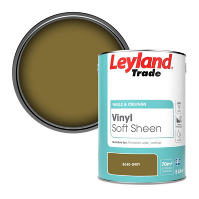 Leyland Trade Vinyl Soft Sheen Walls & Ceilings Emulsion Paint (5040-G90Y)5L from B&Q