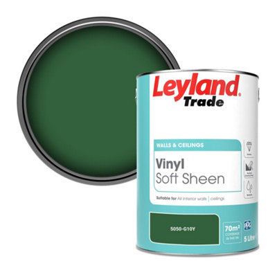 Leyland Trade Vinyl Soft Sheen Walls & Ceilings Emulsion Paint (5050-G10Y)5L from B&Q