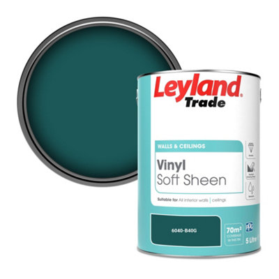 Leyland Trade Vinyl Soft Sheen Walls & Ceilings Emulsion Paint (6040-B40G)5L from B&Q