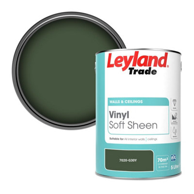 Leyland Trade Vinyl Soft Sheen Walls & Ceilings Emulsion Paint (7020-G30Y)5L from B&Q