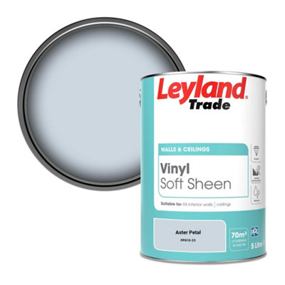 Leyland Trade Vinyl Soft Sheen Walls & Ceilings Emulsion Paint Aster Petal (Ppg10-23)5L from B&Q
