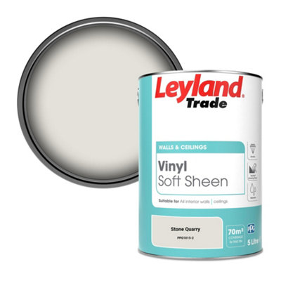Leyland Trade Vinyl Soft Sheen Walls & Ceilings Emulsion Paint Stone Quarry (Ppg1015-2)5L from B&Q