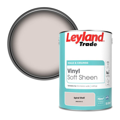 B&Q -  Vinyl Soft Sheen Walls & Ceilings Emulsion Paint Spiral Shell (Ppg1016-2)5L