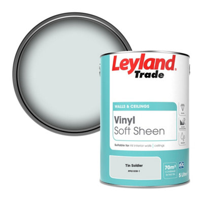 Leyland Trade Vinyl Soft Sheen Walls & Ceilings Emulsion Paint Tin Soldier (Ppg1038-1)5L from B&Q