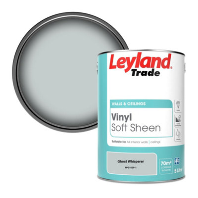 Leyland Trade Vinyl Soft Sheen Walls & Ceilings Emulsion Paint Ghost Whisperer (Ppg1039-1)5L from B&Q