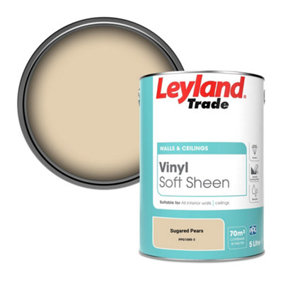 Leyland Trade Vinyl Soft Sheen Walls & Ceilings Emulsion Paint Sugared Pears (Ppg1088-3)5L from B&Q