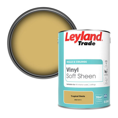 Leyland Trade Vinyl Soft Sheen Walls & Ceilings Emulsion Paint Tropical Siesta (Ppg1107-5)5L from B&Q