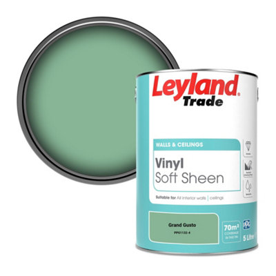 B&Q -  Vinyl Soft Sheen Walls & Ceilings Emulsion Paint Grand Gusto (Ppg1132-4)5L
