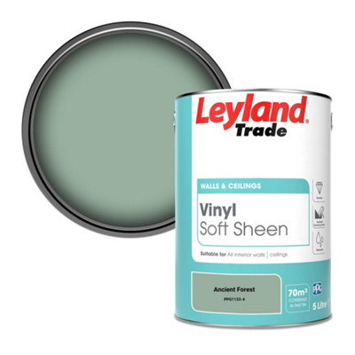 Leyland Trade Vinyl Soft Sheen Walls & Ceilings Emulsion Paint Ancient Forest (Ppg1133-4)5L from B&Q