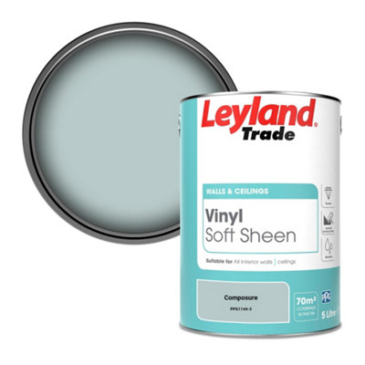 Leyland Trade Vinyl Soft Sheen Walls & Ceilings Emulsion Paint Composure (Ppg1144-3)5L from B&Q