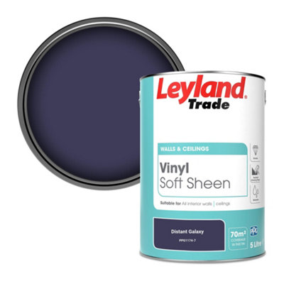 Leyland Trade Vinyl Soft Sheen Walls & Ceilings Emulsion Paint Distant Galaxy (Ppg1174-7)5L from B&Q
