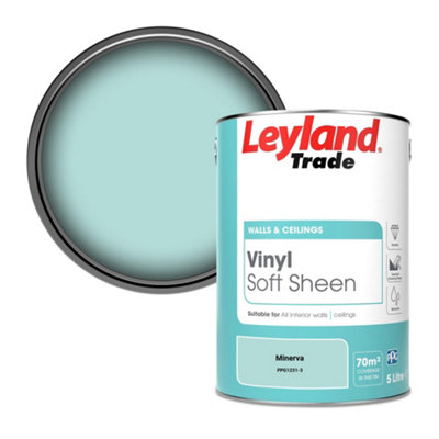 B&Q -  Vinyl Soft Sheen Walls & Ceilings Emulsion Paint Minerva (Ppg1231-3)5L