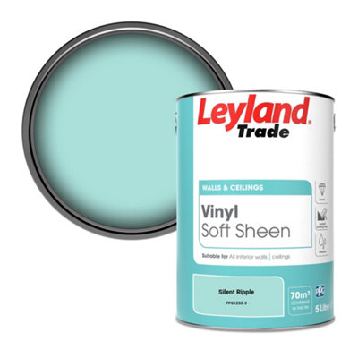 B&Q -  Vinyl Soft Sheen Walls & Ceilings Emulsion Paint Silent Ripple (Ppg1232-3)5L