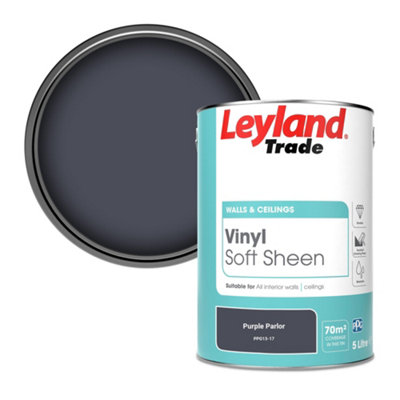 Leyland Trade Vinyl Soft Sheen Walls & Ceilings Emulsion Paint Purple Parlor (Ppg13-17)5L from B&Q