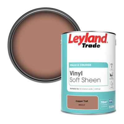 Leyland Trade Vinyl Soft Sheen Walls & Ceilings Emulsion Paint Copper Trail (Ppg16-27)5L from B&Q