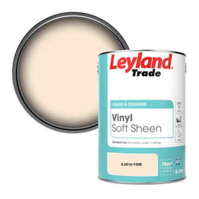 Leyland Trade Vinyl Soft Sheen Walls & Ceilings Emulsion Paint (S 0510-Y50R)5L from B&Q