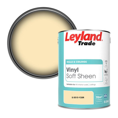 Leyland Trade Vinyl Soft Sheen Walls & Ceilings Emulsion Paint (S 0515-Y20R)5L from B&Q