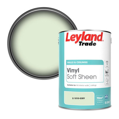 Leyland Trade Vinyl Soft Sheen Walls & Ceilings Emulsion Paint (S 1010-G30Y)5L from B&Q