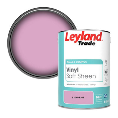 Leyland Trade Vinyl Soft Sheen Walls & Ceilings Emulsion Paint (S 1040-R30B)5L from B&Q