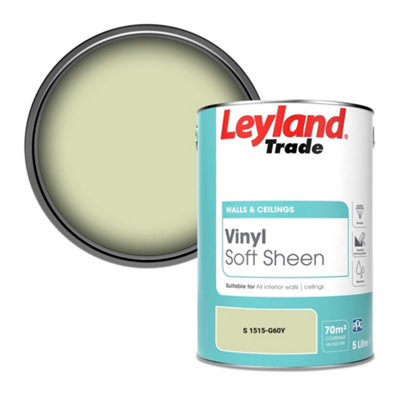 Leyland Trade Vinyl Soft Sheen Walls & Ceilings Emulsion Paint (S 1515-G60Y)5L from B&Q